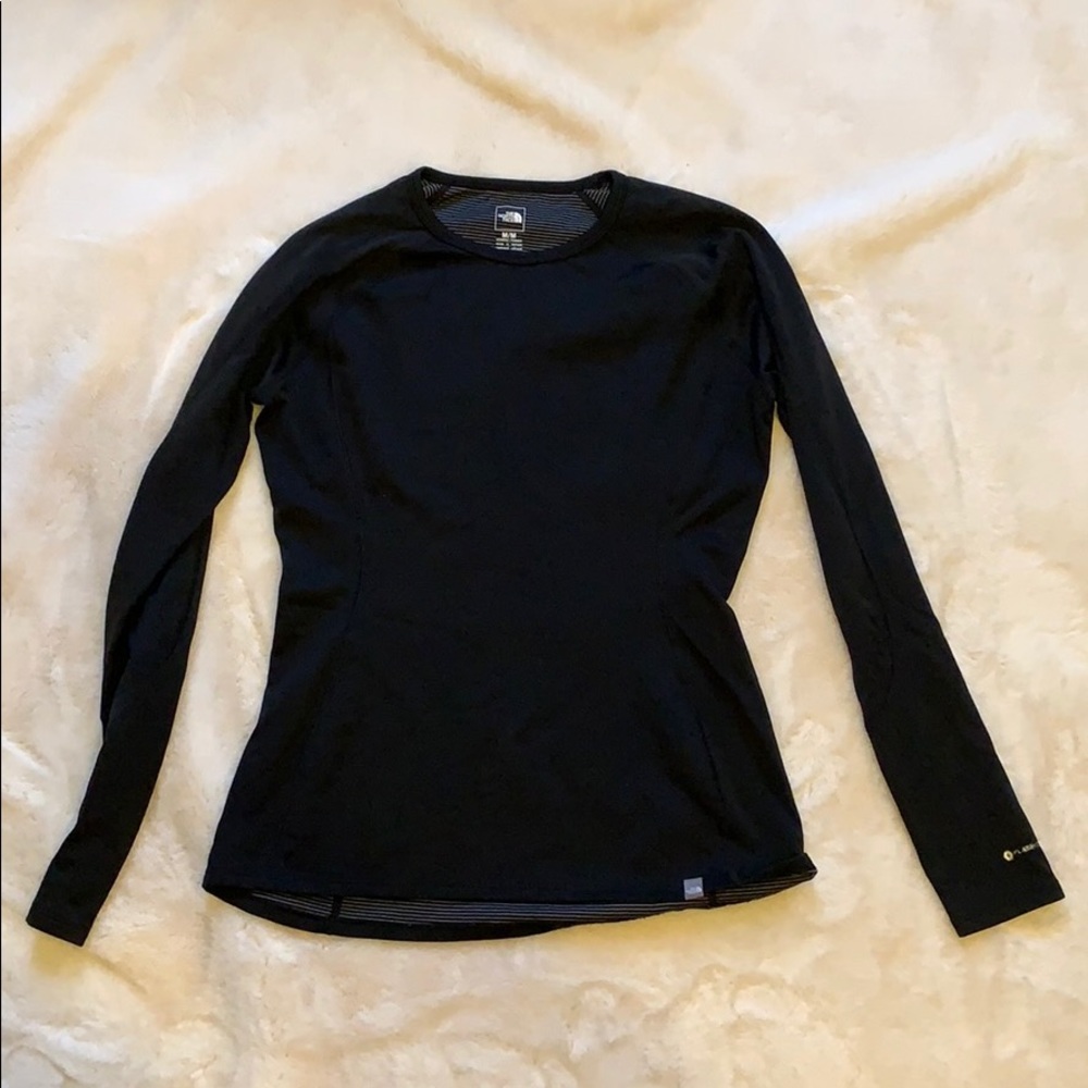 North Face black thermal pullover